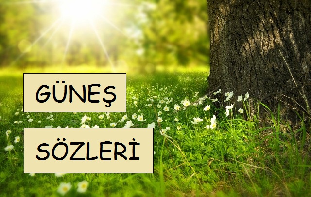 Güneş Sözleri, Güneş ile ilgili Sözler