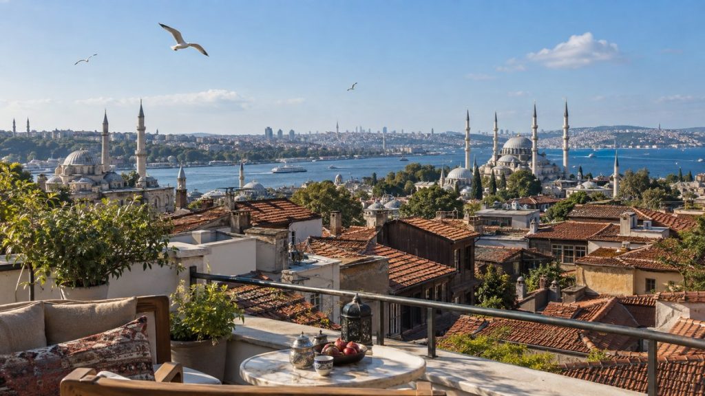 Çatı Terasından İstanbul’un Tarihî Yarımadasına Bakmak